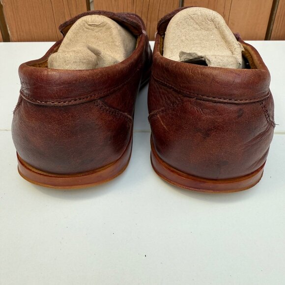 RJ Colt Men's Leather Loafers Slip-On Size 9M Brown - Picture 3 of 8